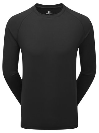 ThermoSeries Fleece Baselayer męski t-shirt funkcjonalny, czarny