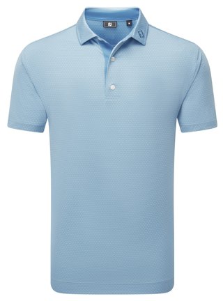 FootJoy Deco Diamond Print męskie polo, niebieskie
