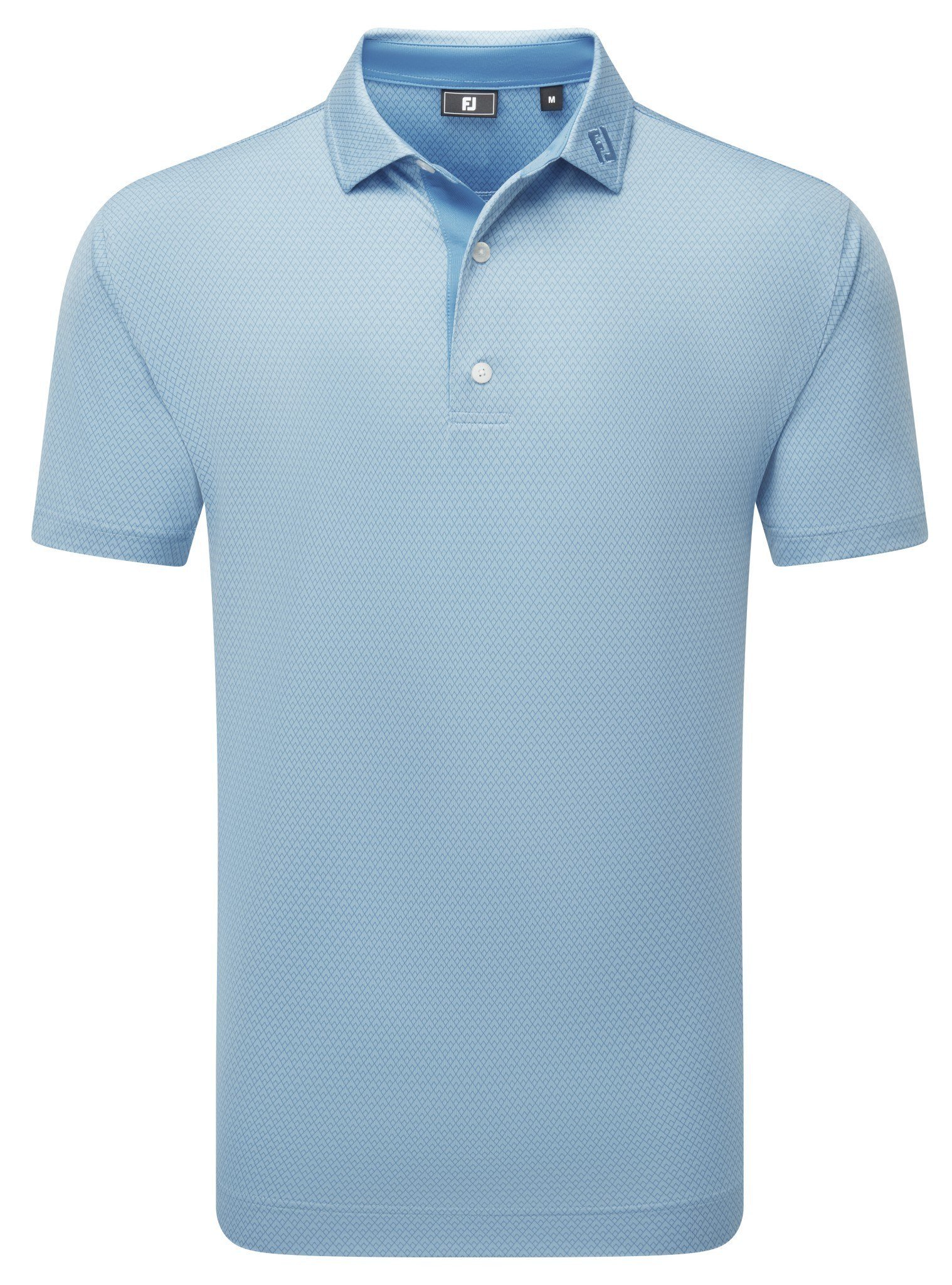 FootJoy Deco Diamond Print męskie polo, niebieskie
