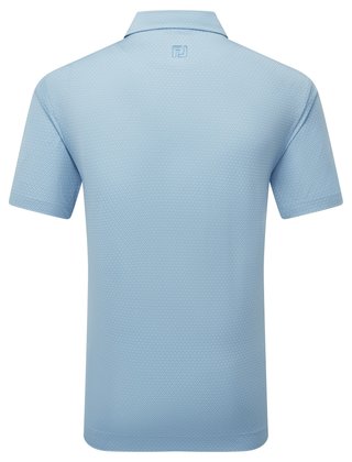 FootJoy Deco Diamond Print męskie polo, niebieskie
