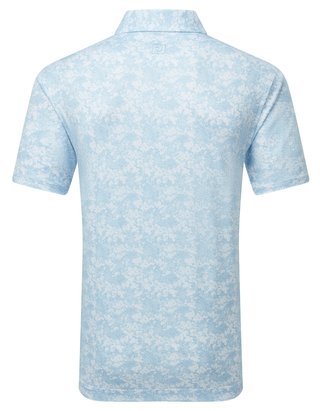 FootJoy GARDEN PRINT męskie polo, air blue