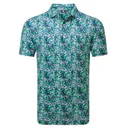 FootJoy Garden Print Lisle męskie polo, granatowe