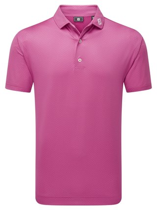 FootJoy ABACUS PRINT męskie polo, magenta
