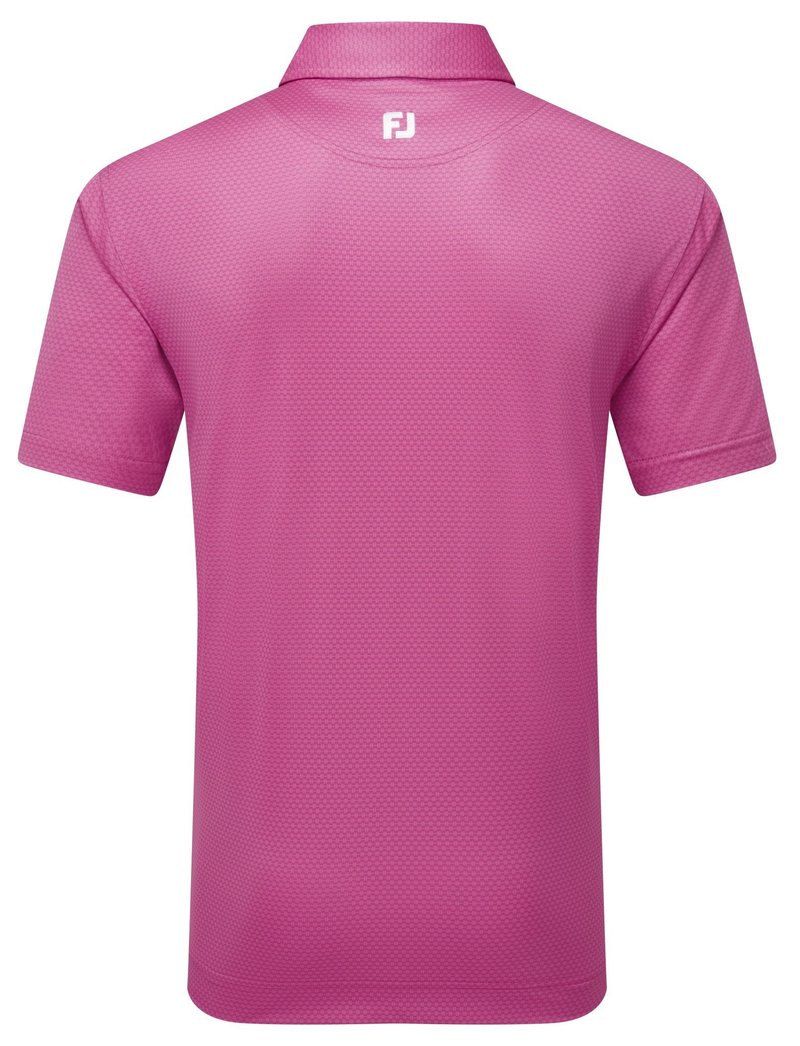 FootJoy ABACUS PRINT męskie polo, magenta