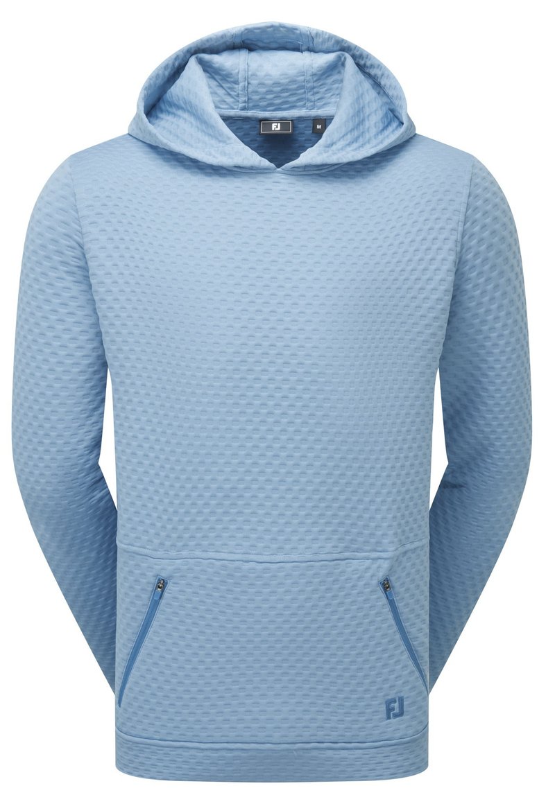 FootJoy Textured Knit Hoodie męska bluza, niebieska
