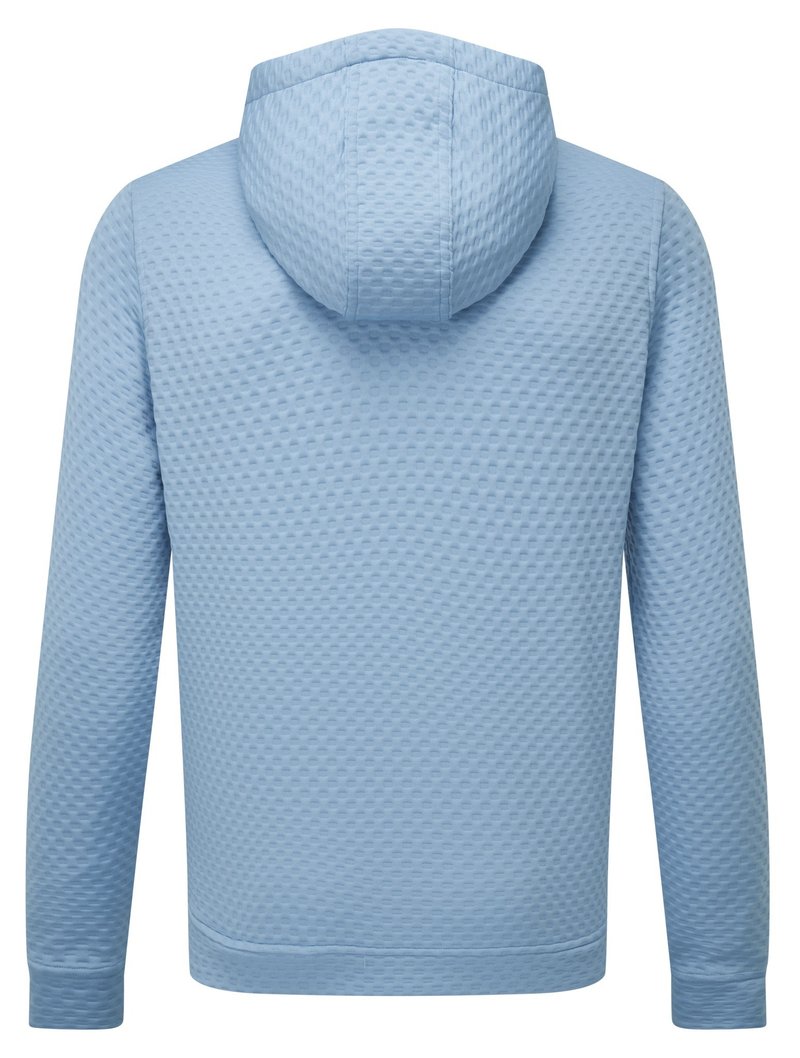 FootJoy Textured Knit Hoodie męska bluza, niebieska