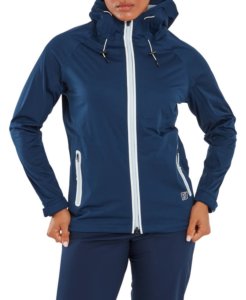 FootJoy HydroKnit damska kurtka przeciwdeszczowa, navy/white/skyway