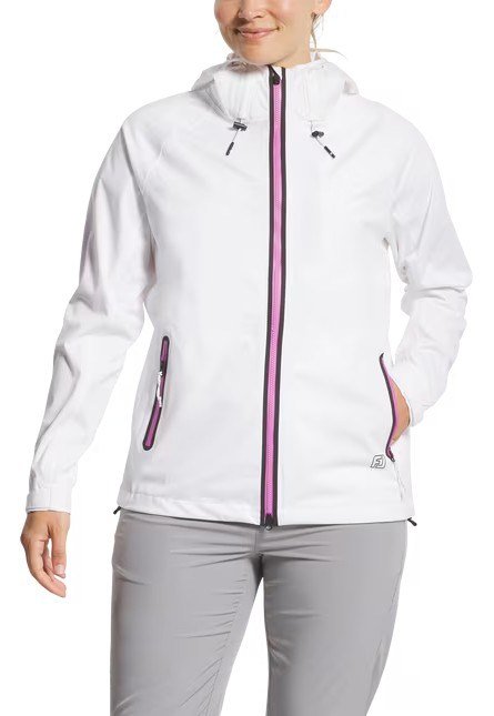 FootJoy HYDROKNIT damska kurtka wodoodporna, biała