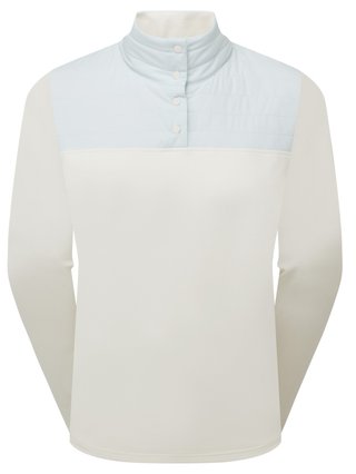 FootJoy ThermoSeries Hybrid Popover bluza damska, off white/ice blue