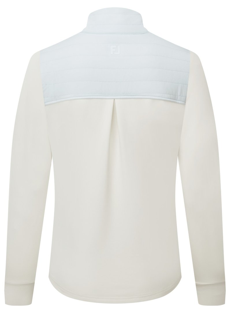 FootJoy ThermoSeries Hybrid Popover bluza damska, off white/ice blue
