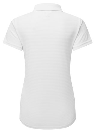 FootJoy JAQUARD STRIPE damskie polo, białe