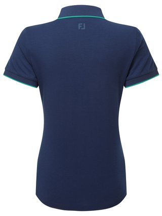 FootJoy NOTCH V damskie polo, granatowo/zielone