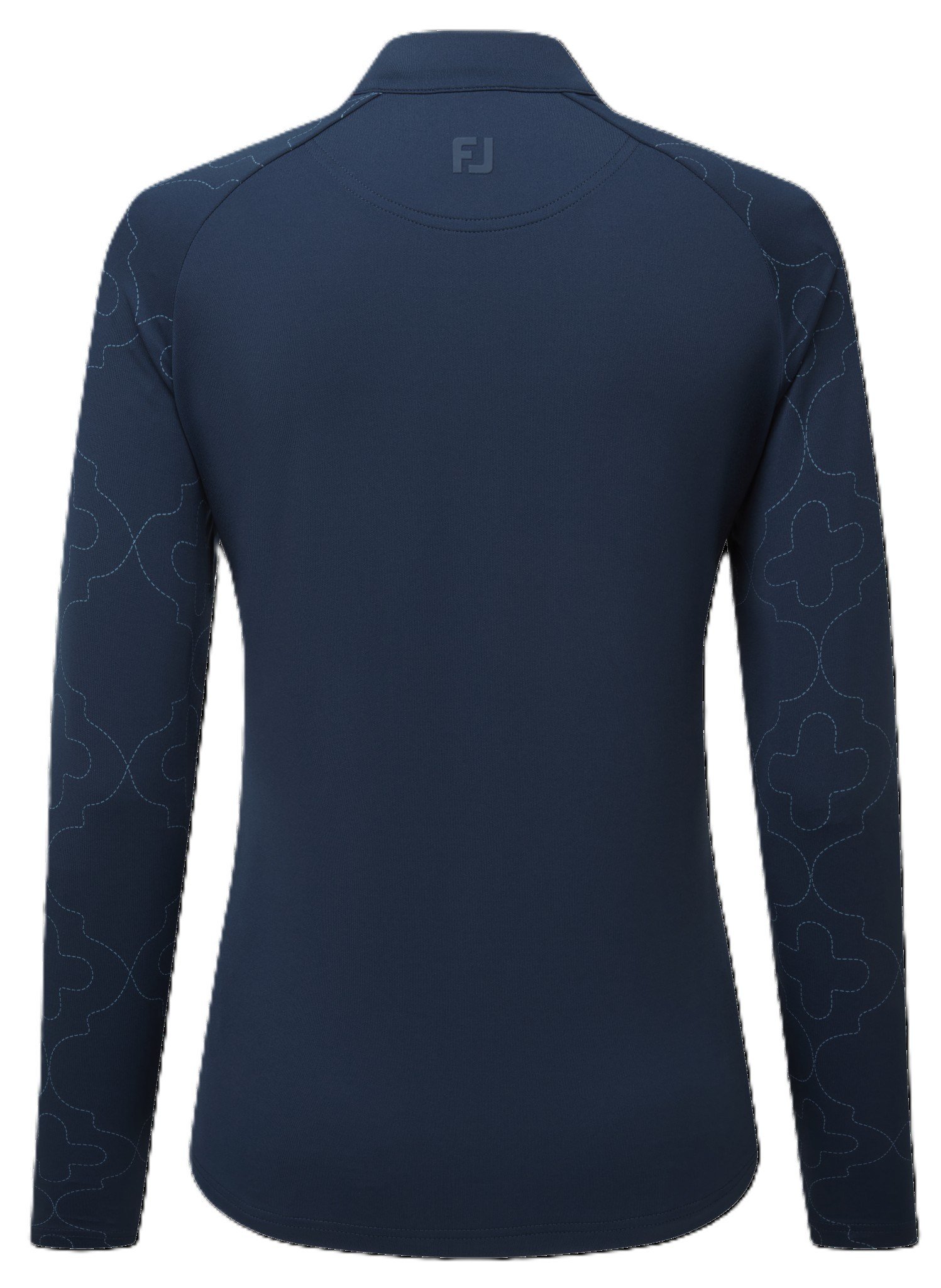 Midlayer Full Zip Printed Sleeve bluza damska, granatowa