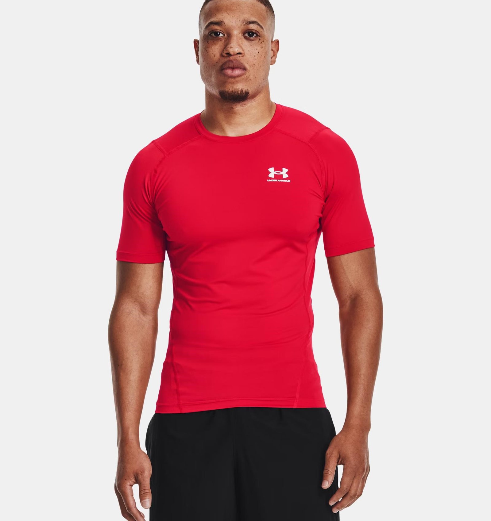 Under Armour HeatGear męska koszulka termiczna, czerwona