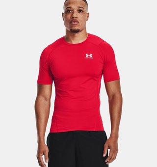 Under Armour HeatGear męska koszulka termiczna, czerwona