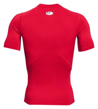 Under Armour HeatGear męska koszulka kompresyjna, czerwono/biała