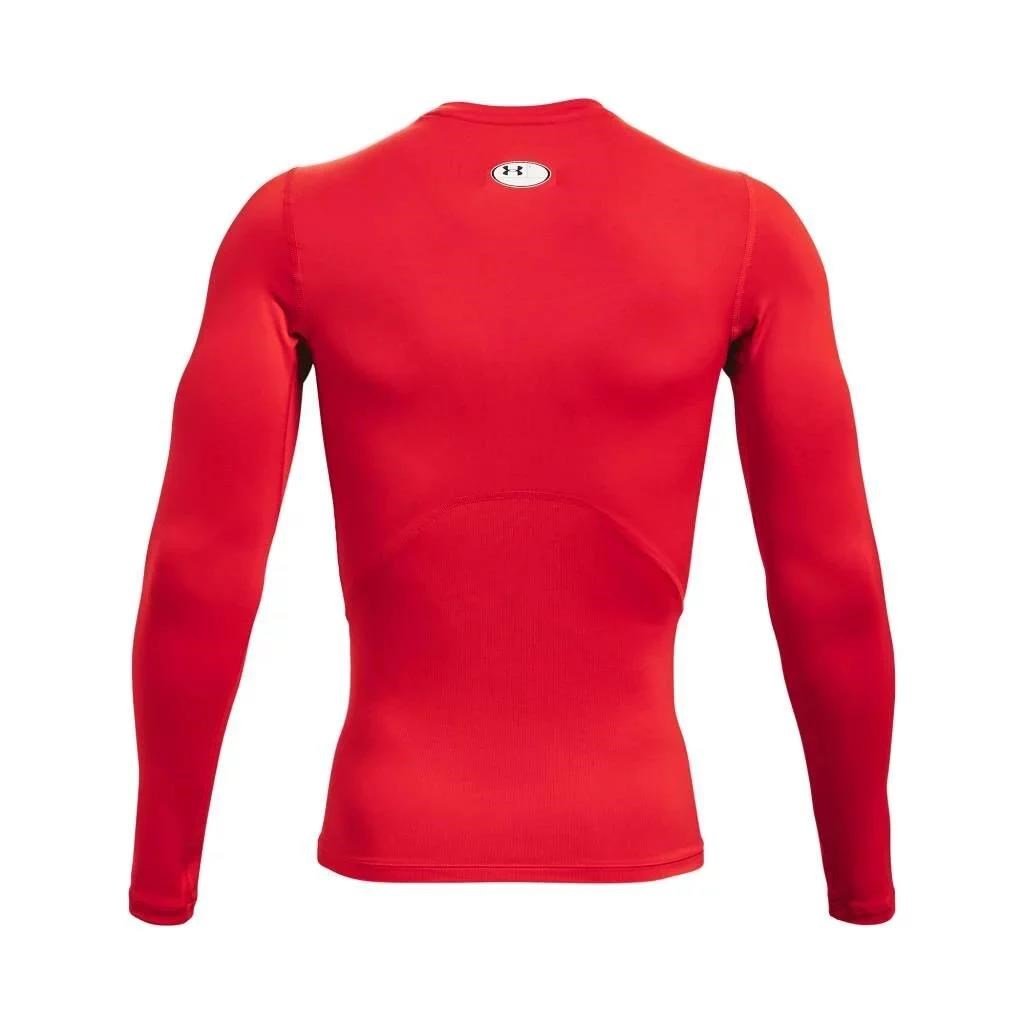 Under Armour HG Armour Comp LS męska koszulka kompresyjna, czerwone