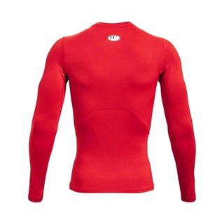 Under Armour HG Armour Comp LS męska koszulka kompresyjna, czerwone