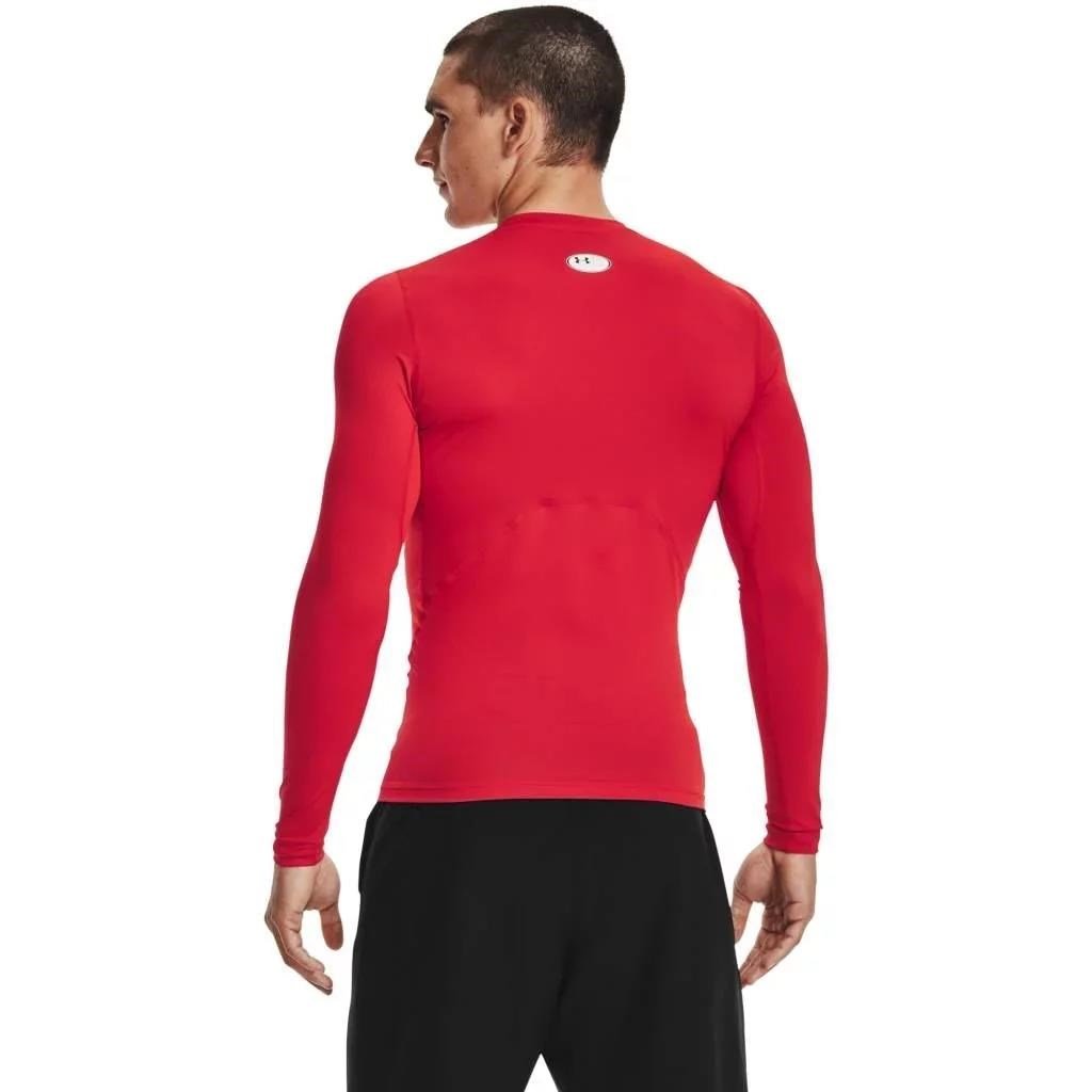 Under Armour HG Armour Comp LS męska koszulka kompresyjna, czerwone
