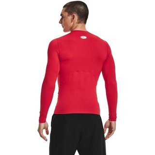 Under Armour HG Armour Comp LS męska koszulka kompresyjna, czerwone
