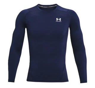 Under Armour HG Armour Comp LS męska koszulka kompresyjna, granatowa
