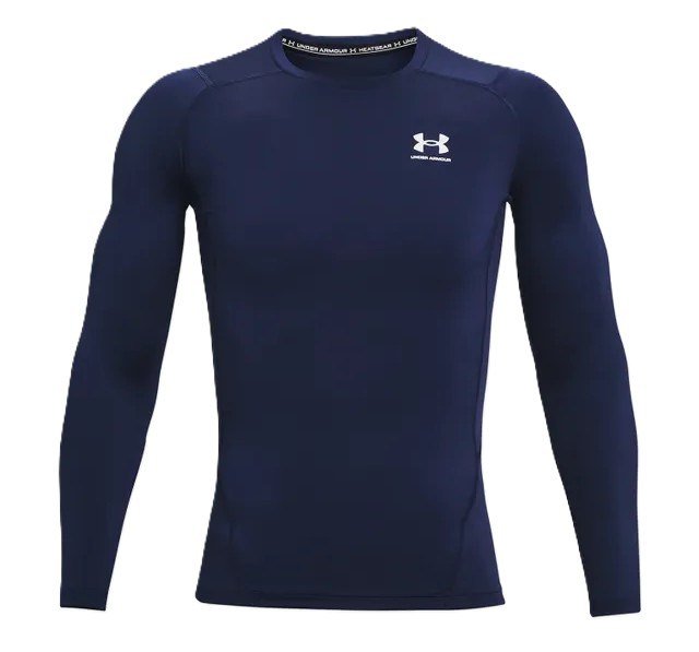 Under Armour HG Armour Comp LS męska koszulka kompresyjna, granatowa