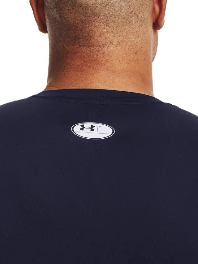 Under Armour HG Armour Comp LS męska koszulka kompresyjna, granatowa