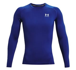 Under Armour HG Armour Comp LS męska koszulka kompresyjna, niebieskie