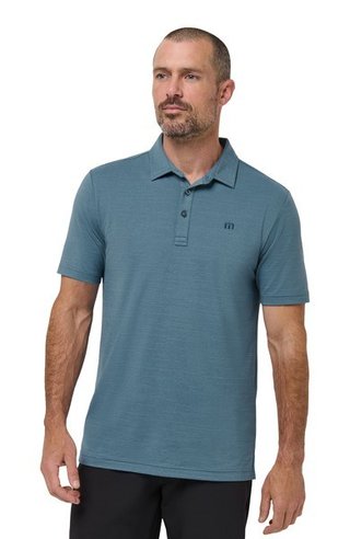 Travis Mathew The Heater męskie polo, copen blue