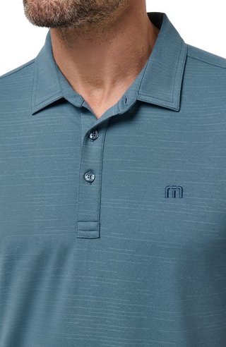 Travis Mathew The Heater męskie polo, copen blue