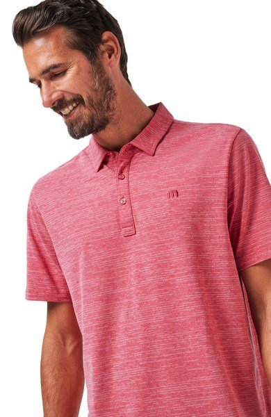 Travis Mathew The Heater męskie polo, heather scooter