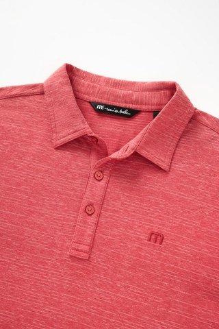 Travis Mathew The Heater męskie polo, heather scooter