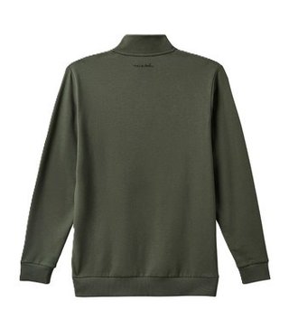 Travis Mathew CLOUD QUARTER ZIP 2.0 męska bluza fleece, ciemna oliwka
