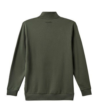 Travis Mathew CLOUD QUARTER ZIP 2.0 męska bluza fleece, ciemna oliwka