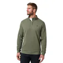 Travis Mathew CLOUD QUARTER ZIP 2.0 męska bluza fleece, ciemna oliwka