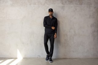 Travis Mathew Wanderlust quater zip męska kurtka, czarna