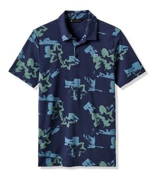 Travis Mathew Favorite Hello męskie polo, total eclipse