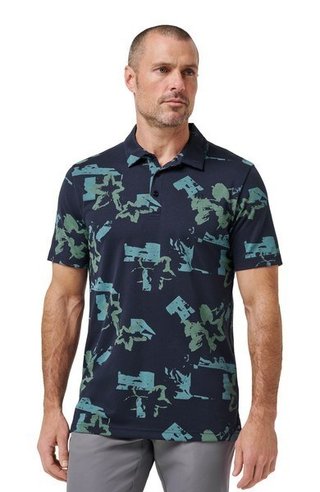 Travis Mathew Favorite Hello męskie polo, total eclipse