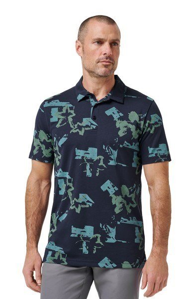 Travis Mathew Favorite Hello męskie polo, total eclipse