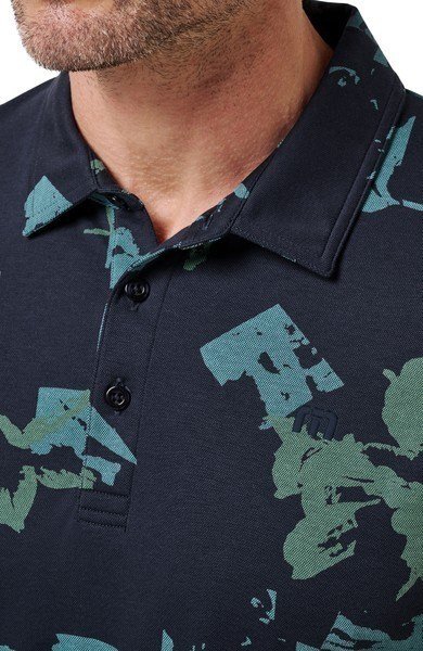 Travis Mathew Favorite Hello męskie polo, total eclipse