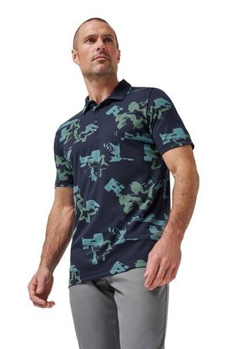 Travis Mathew Favorite Hello męskie polo, total eclipse