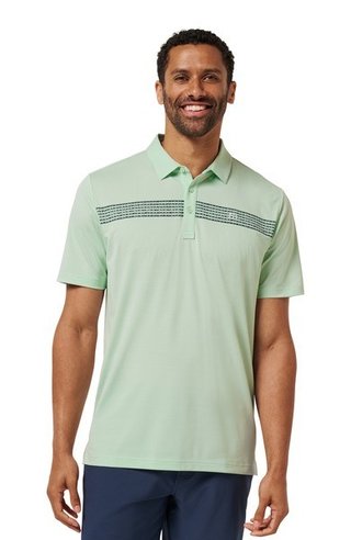 Travis Mathew River Boat męskie polo, aqua foam