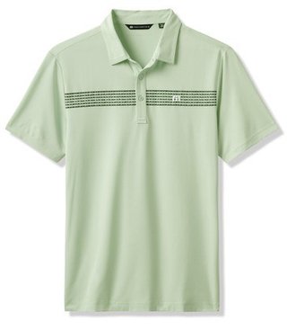 Travis Mathew River Boat męskie polo, aqua foam