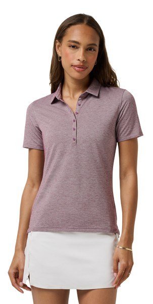 Travis Mathew Featherweight Active damskie polo, heather damson
