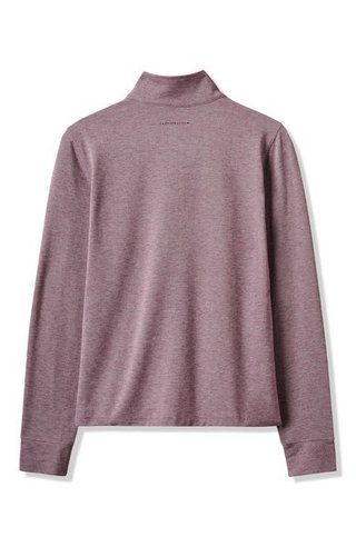 Travis Mathew Featherweightt Active zip long sleeve damskie polo, heather damson