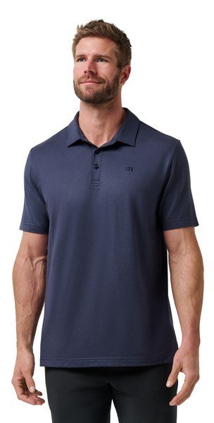 Travis Mathew Featherweight Performance męskie polo, total eclipse