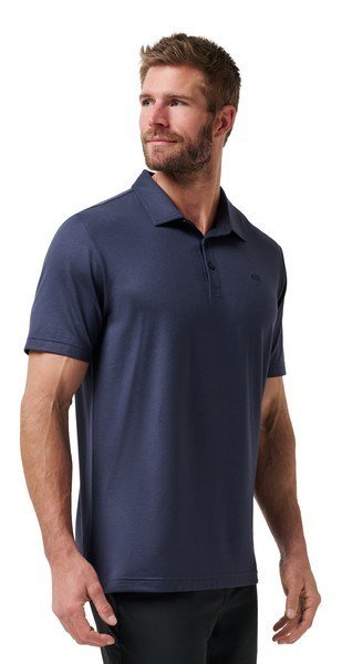 Travis Mathew Featherweight Performance męskie polo, total eclipse