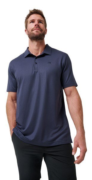 Travis Mathew Featherweight Performance męskie polo, total eclipse