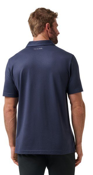 Travis Mathew Featherweight Performance męskie polo, total eclipse
