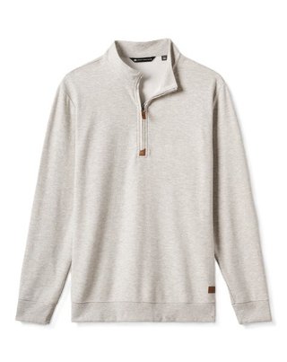 Travis Mathew Cloud 1/4 zip męski sweter, szary